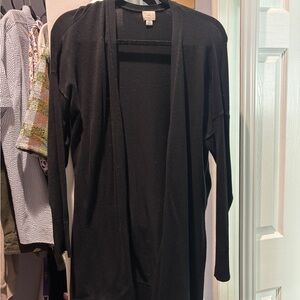 a new day Black Open-Front Long Cardigan